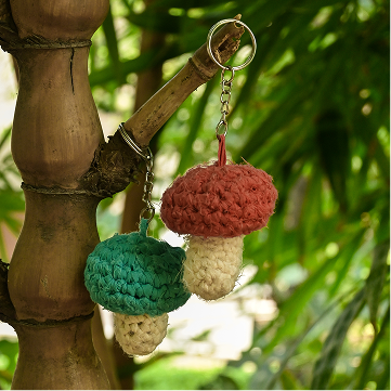 Mushroom Keychain