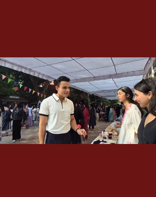Founder of CirclePe at the Project Tawwaqo stall